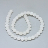 Natural White Agate Beads Strands G-D0005-28-8mm-2