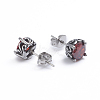 Retro 304 Stainless Steel Stud Earrings EJEW-L248-054AS-2