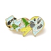 Fox with River Enamel Pin JEWB-G014-B03-1