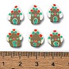 Christmas Theme Handmade Polymer Clay Cabochons CLAY-M005-20-3