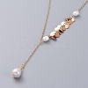 (Jewelry Parties Factory Sale)Single Pearl Pendant Necklaces NJEW-JN02710-01-2