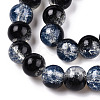 Transparent Crackle Baking Painted Glass Beads Strands DGLA-T003-01B-01-3
