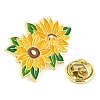 Flower Theme Enamel Pins JEWB-D024-01C-G-2