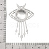 304 Stainless Stee Locket Big Pendants STAS-S132-12P-02-3