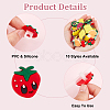 Olycraft 50Pcs 10 Style Fruit Theme PVC Straw Charms FIND-OC0003-01-4