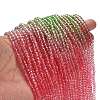 Transparent Painted Glass Beads Strands DGLA-A034-T4mm-A18-2