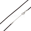 Leather Cord Necklace Making NJEW-A280-2.0mm-02-3