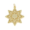 Brass Micro Pave Cubic Zirconia Pendants KK-B114-19G-1