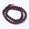 Natural Burmese Rosewood Beads Strands WOOD-J001-03-8mm-2