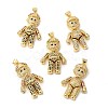 Rack Plating Brass Micro Pave Cubic Zirconia Pendants KK-R144-13G-1