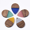 Resin & Walnut Wood Pendants RESI-T035-08-2