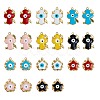 22Pcs 11 Styles Alloy Enamel Pendants sgENAM-SZ0001-39LG-1