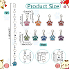 Knitting Row Counter Chains & Locking Stitch Markers Kits HJEW-AB00537-2