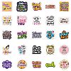 50Pcs Paper Self-Adhesive Picture Stickers AJEW-S036-14-5