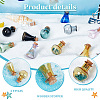   2 Sets 2 Style Dollhouse Miniature Glass Cork Bottles Ornament DJEW-PH0001-29-4