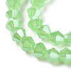 Imitation Jade Electroplate Glass Beads Strands GLAA-F029-J6mm-C01-3