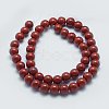 Natural Red Jasper Beads Strands X-G-I199-25-6mm-2