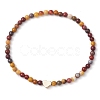 Natural Mookaite Round Beaded Stretch Bracelets for Women BJEW-JB11370-2