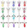 SUNNYCLUE 60Pcs 4 Style Electroplate Glass & Imitation Pearl Acrylic Pendants FIND-SC0004-04-1