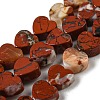 Natural Red Jasper Beads Strands G-L420-25-6mm-01-1