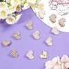 Gorgecraft 12Pcs Alloy Crystal Rhinestone Shank Buttons BUTT-GF0003-65KCG-4