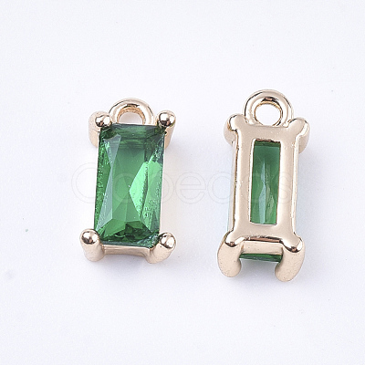 Transparent Glass Charms X-GLAA-T007-13B-1