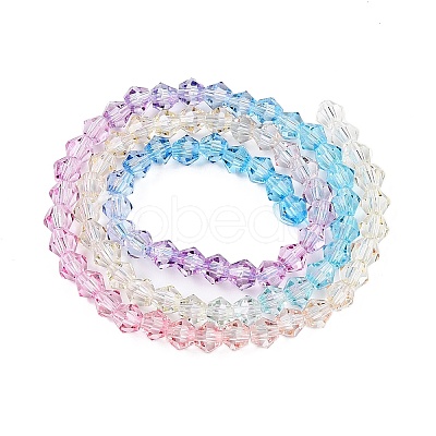 Baking Painted Glass Bead Strands DGLA-A039-T6mm-A07-1