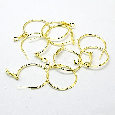 Brass Hoop Earrings EC259-G-1