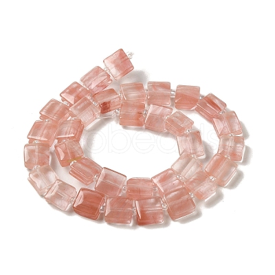 Cherry Quartz Glass Beads Strands G-L596-A17-01-1