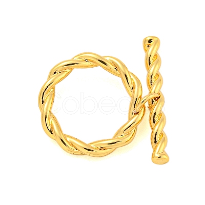 Brass Toggle Clasps KK-A223-16G-1