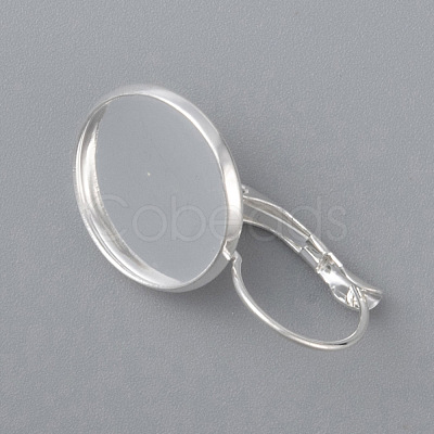 304 Stainless Steel Leverback Earring Settings STAS-F191-03S-18mm-1