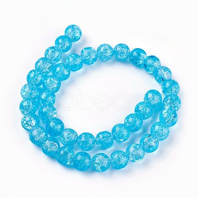 Crackle Glass Bead Strands CCG-E002-10mm-1