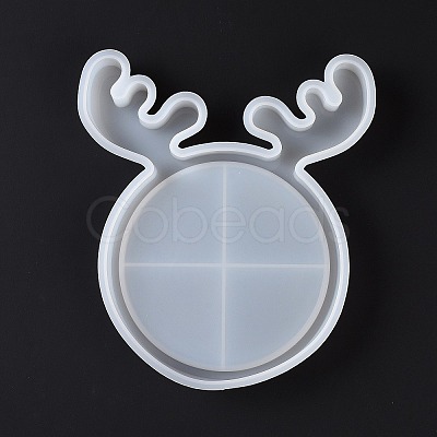 DIY Christmas Antler Display Tray Silhouette Silicone Molds DIY-G058-D01-1