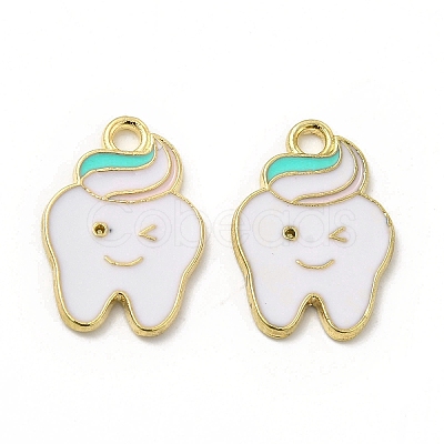 Alloy Enamel Pendants ENAM-J650-09G-01-1