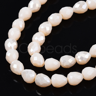 Opaque Glass Beads Strands EGLA-T008-16M-1