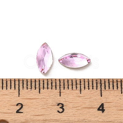 Glass Rhinestone Cabochons RGLA-P037-09A-D223-1