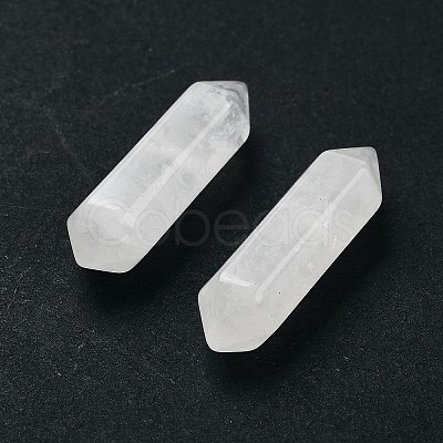 Natural Quartz Crystal Double Terminal Pointed Beads G-A231-01A-1