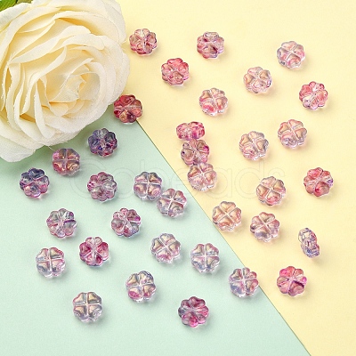 100Pcs Transparent Czech Glass Beads GLAA-CJ0001-55-1