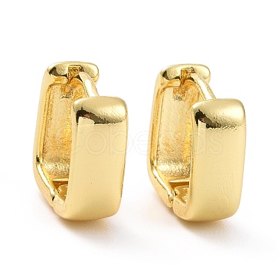 Brass Chunky Square Hoop Earrings for Women EJEW-A072-24LG-1