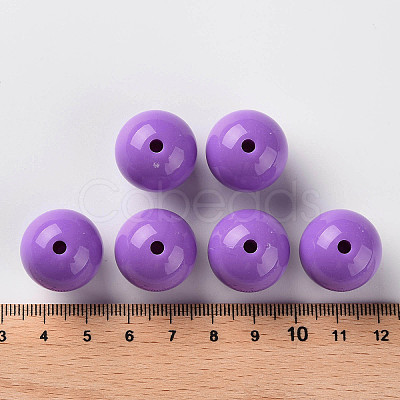 Opaque Acrylic Beads X-MACR-S370-C20mm-30-1