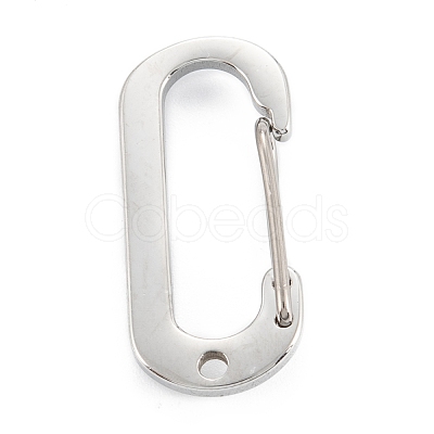 Non-Tarnish 304 Stainless Steel Keychain Clasp Findings STAS-C024-21P-1