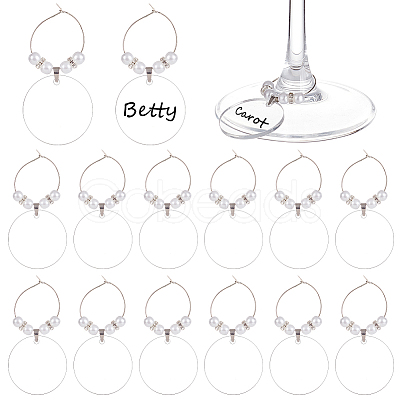 BENECREAT 20pcs Acrylic Wine Glass Charms AJEW-BC0003-69-1