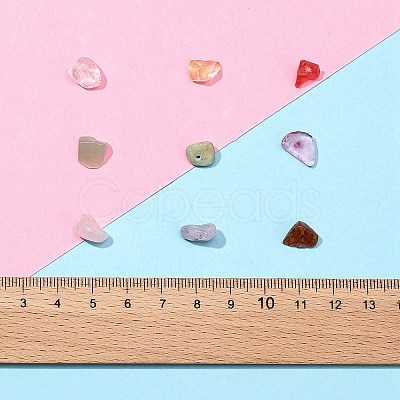 117G 9 Style Natural & Synthetic Gemstone Chips Beads Sets G-FS0002-27-1