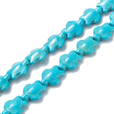 Dyed Synthetic Turquoise Beads Strands G-M152-10-A-1