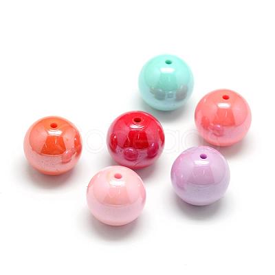 Pearlized Style Acrylic Beads MACR-S826-16mm-1