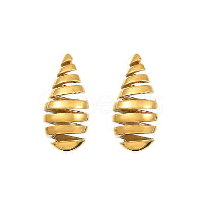 Titanium Steel Stud Earrings SX4880-1