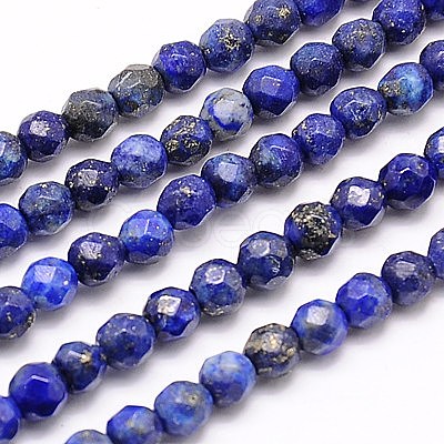 Natural Lapis Lazuli Beads Strands X-G-G545-18-1