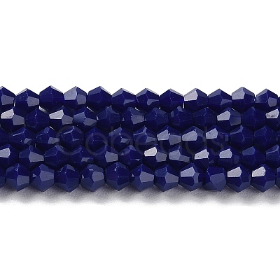 Opaque Solid Color Imitation Jade Glass Beads Strands GLAA-F029-P4mm-10-1