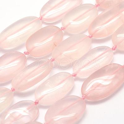 Natural Rose Quartz Beads Strands G-G695-05-1