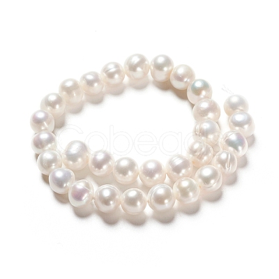 Natural Cultured Freshwater Pearl Beads Strands PEAR-I004-09-1